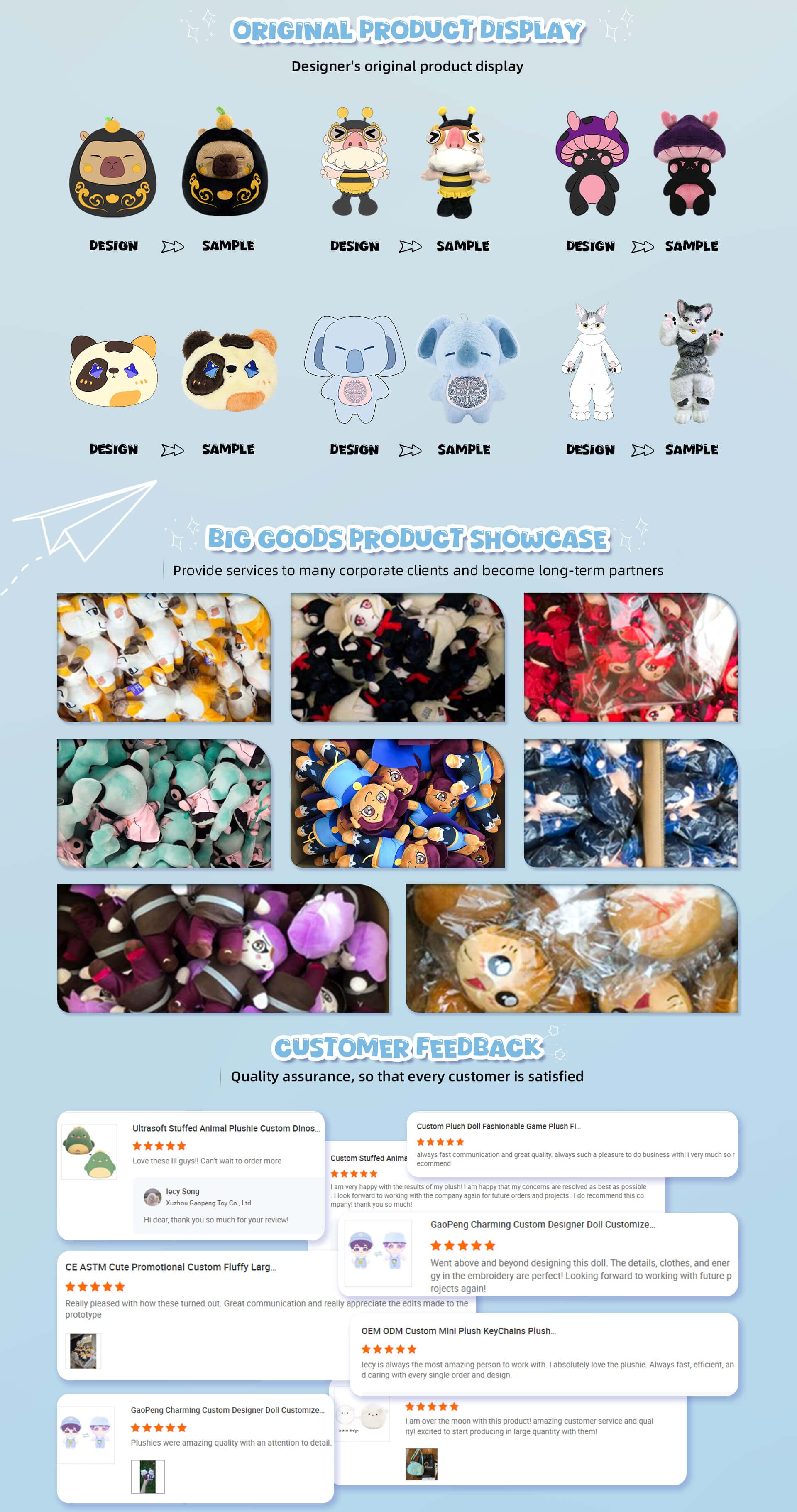 Wholesale OEM Custom Logo Anime Pink Doll Plush Pillow Soft Stuffed Toy ODM Toy Manufacturer