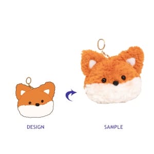 Custom Stuffed Animals Stylish Functional Pouches Charming Fox Coin Purse for Kids Adults Shopping Travel Gift