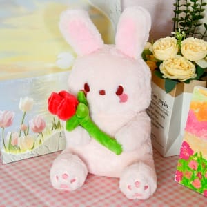 Pink Rabbit Plush Toy