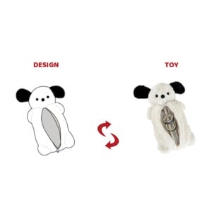 CE ASTM Factory wholesale Large capacity soft dog Custom animal plush pencil bags for Children