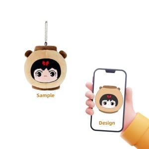 Customize Cute Stuffed Keychains Plush Jars Museum Collection Pendantswith Exquisite Details for Friends