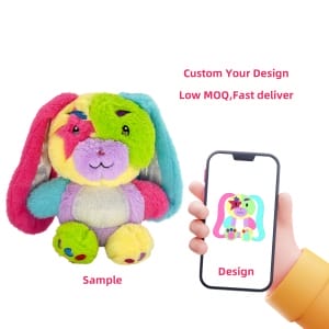 Easter Gift Custom High Quality Plush Bunny Toy Rabbit Mascot Toys Gift Cute Colorful Stuffed Animal for Friends