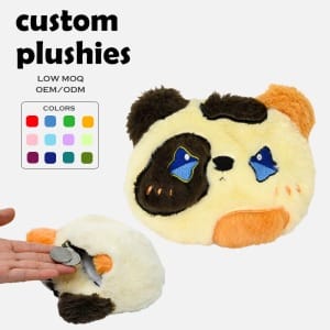 High Quality Soft Plush Money Change Pouch Keychains Cute Bear Custom Plush Coin Purse for Children