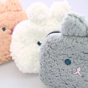 Ins Plush Rabbit Coin Purse Cartoon Cute Student Japanese Korean Style Mini Cosmetic Kit Coin Bag