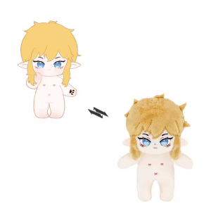 Custom Plush Commissions Cute Trendy Blue Eyes Plush Doll As a Surprise Companion Gift for Girls